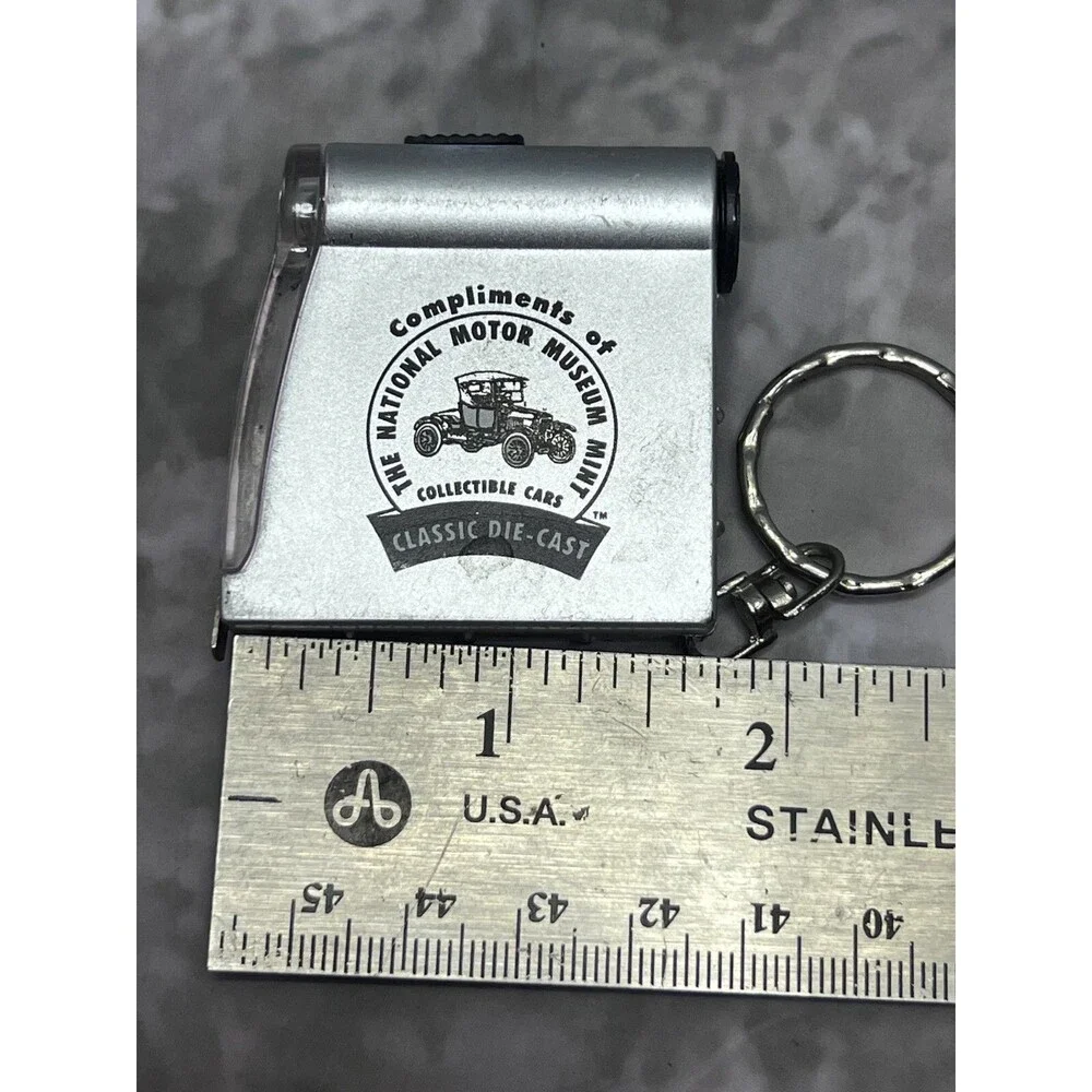National Motor Museum Collectible Car Vintage Souvenir Measuring Tape Keychain